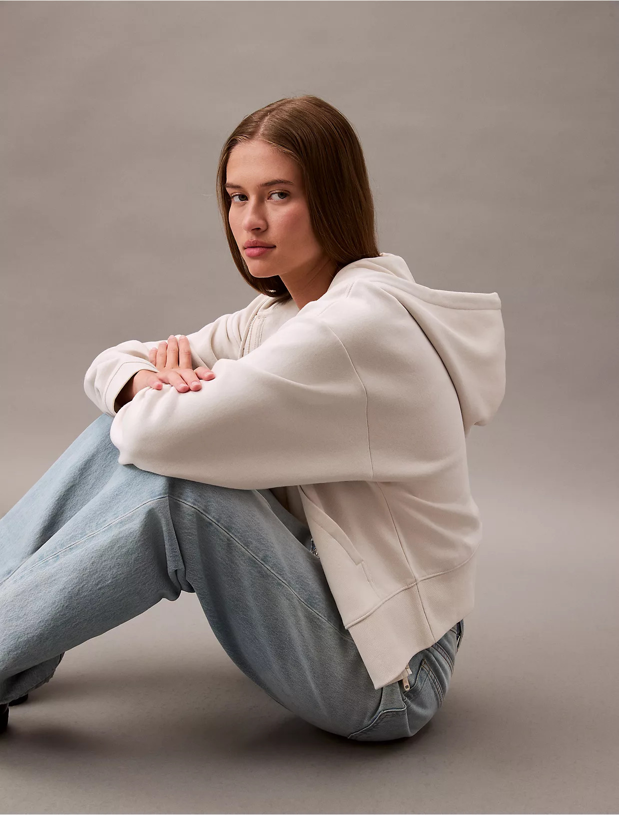 Archive Logo Fleece Zip Hoodie | Calvin Klein | Calvin Klein (US)