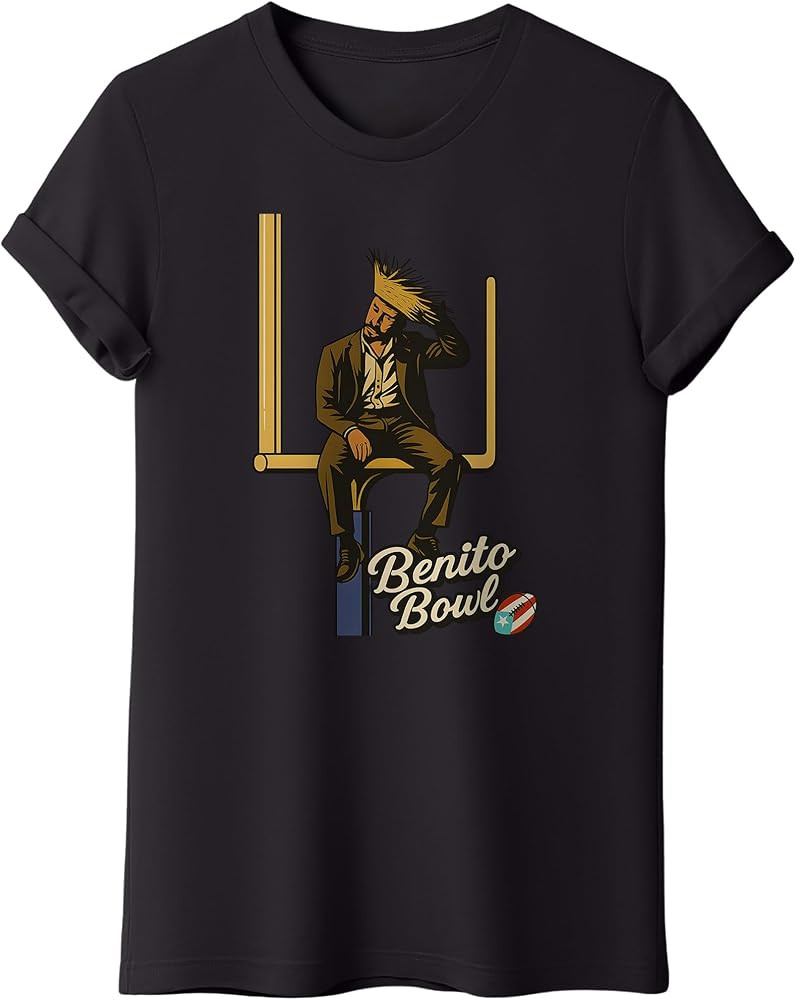Team Benito Bowl Tshirt, Superbowl Game Day Sports Tee, Retro Football Style Graphic Shirt, Unise... | Amazon (US)