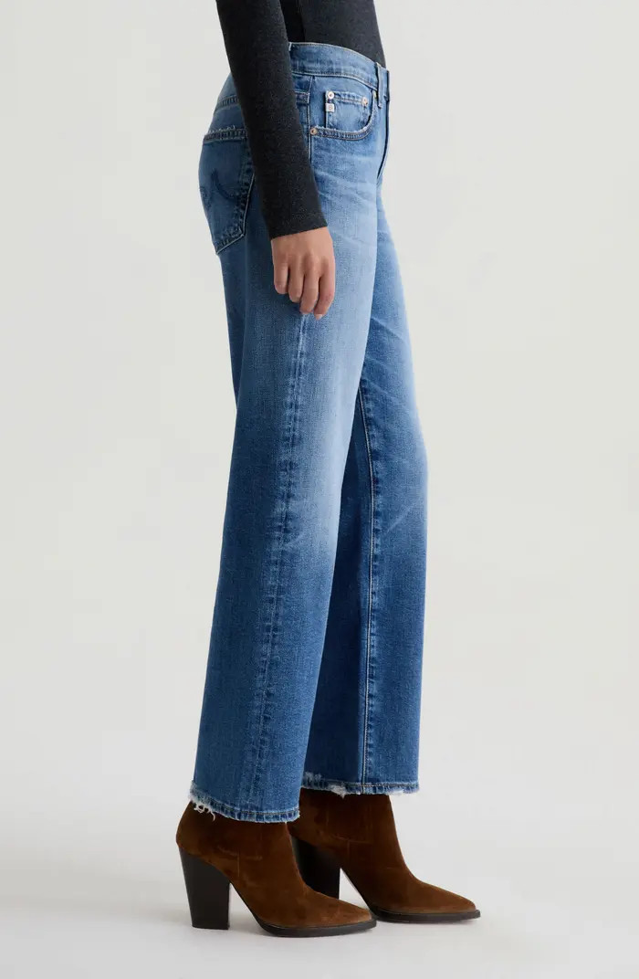 Brinley Mid Rise Ankle Straight Leg Jeans | Nordstrom