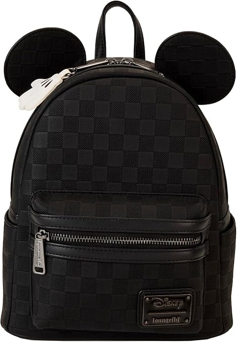 Loungefly Mickey Mouse Checkered Texture Mini Backpack | Amazon (US)