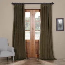 Laurel Foundry Modern Farmhouse Albert Velvet Solid Blackout Thermal Rod Pocket Single Curtain Pa... | Wayfair North America