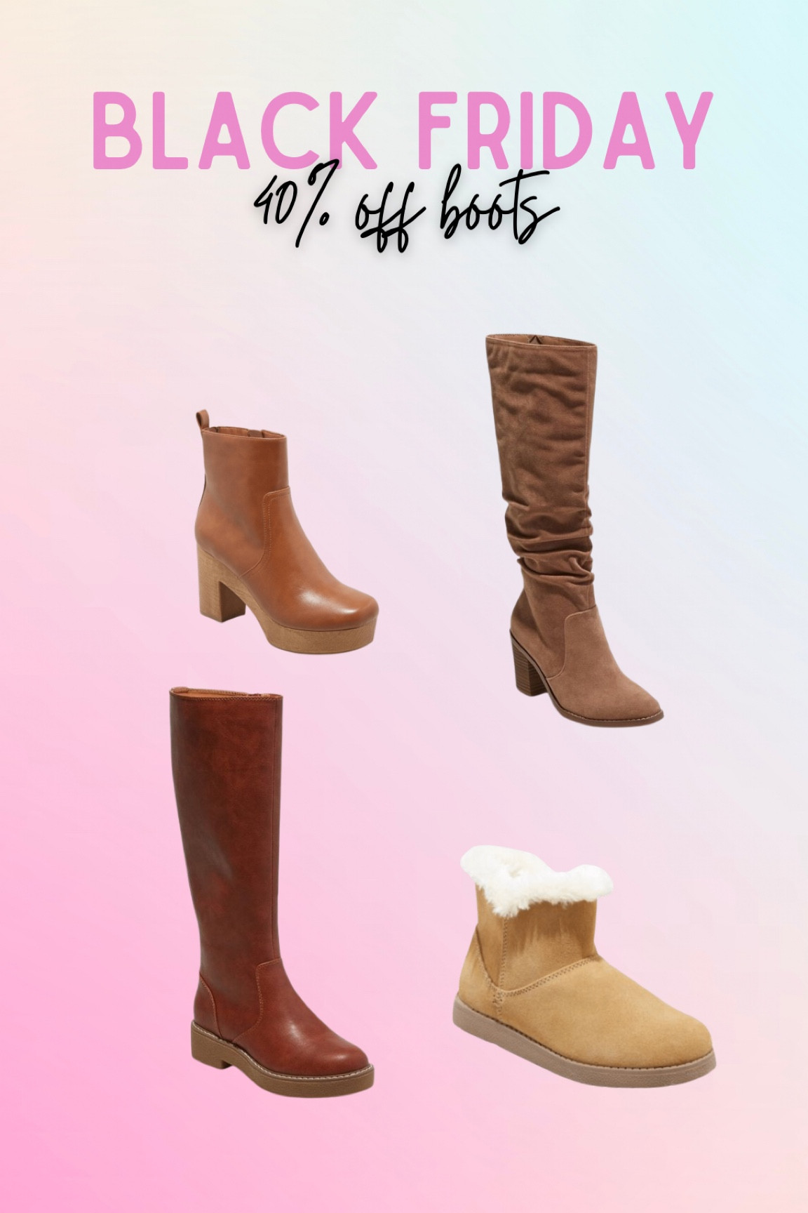40% off boots 🚨BLACK FRIDAY sale 

#LTKshoecrush #LTKCyberweek #LTKGiftGuide