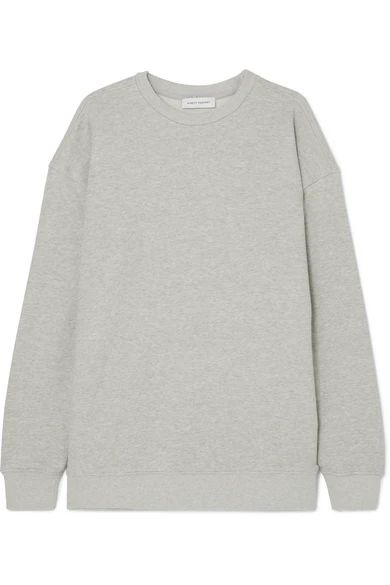 Ninety Percent - Linda Oversized Organic Cotton-jersey Sweatshirt - Light gray | NET-A-PORTER (UK & EU)