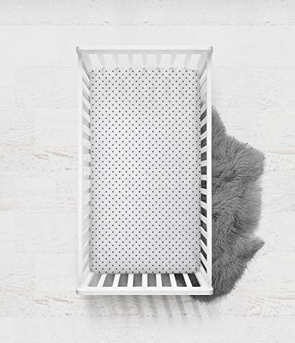 Bacati Plus Muslin 2 Piece Crib/Toddler Fitted Sheet, Black | Amazon (CA)