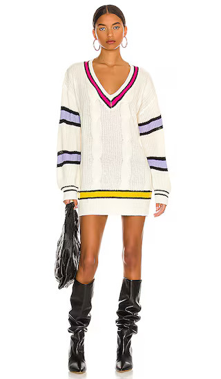 Cassandra Sweater Dress in Cream Multi | Revolve Clothing (Global)