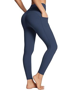 BALEAF Women's Leggings with Pockets Tummy Control Workout High Waisted Athletic Running 7/8 Ultr... | Amazon (US)