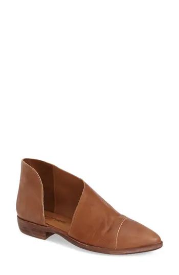 Women's Free People 'Royale' Pointy Toe Flat, Size 7US / 37EU - Brown | Nordstrom
