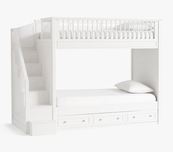 Fillmore Twin-Over-Twin Stair Bunk Bed | Pottery Barn Kids