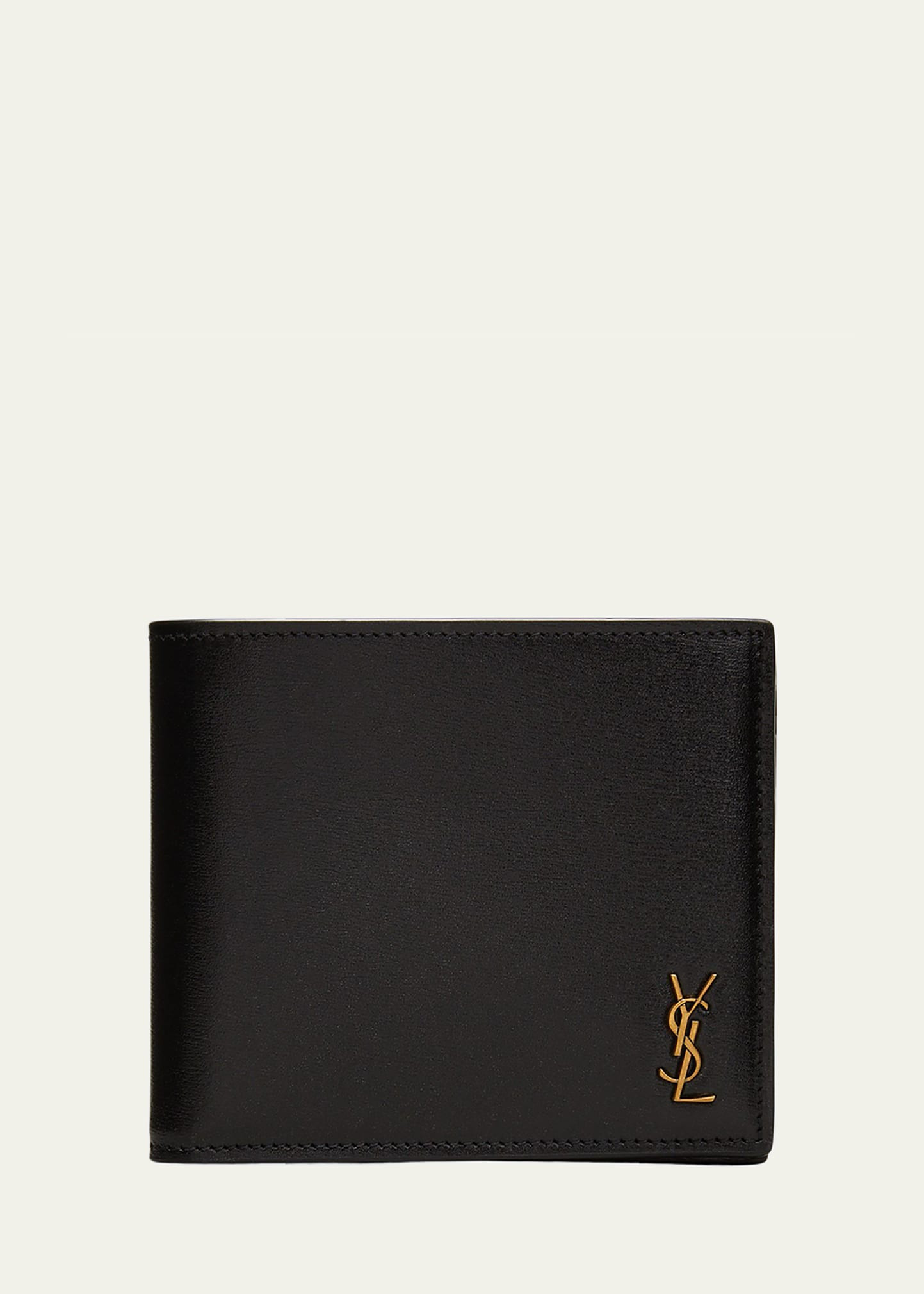 Saint Laurent Men's YSL East-West Logo Bi-Fold Wallet | Bergdorf Goodman