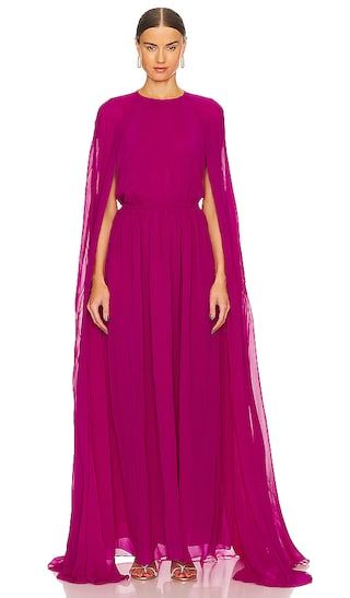 Edomboy Cape Maxi Dress in Pink Haze | Revolve Clothing (Global)