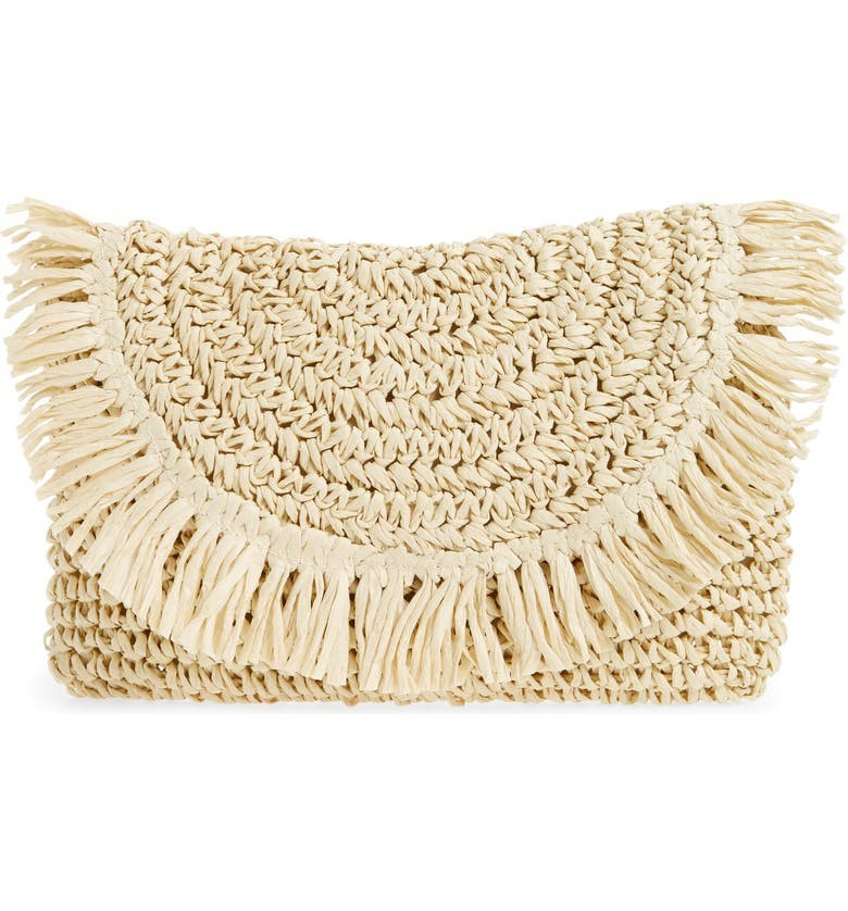 Clara Soft Straw Clutch | Nordstrom