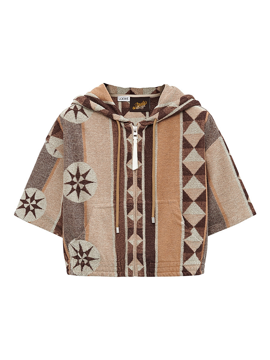 Women's LOEWE x Paula's Ibiza Printed Zip Hoodie - Beige Multicolor - Size XS | Saks Fifth Avenue