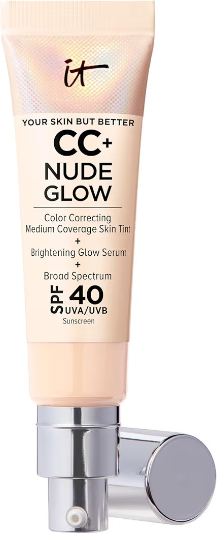 IT Cosmetics CC+ Nude Glow - Medium Coverage Foundation with SPF 40 & Brightening Glow Serum, Lig... | Amazon (US)