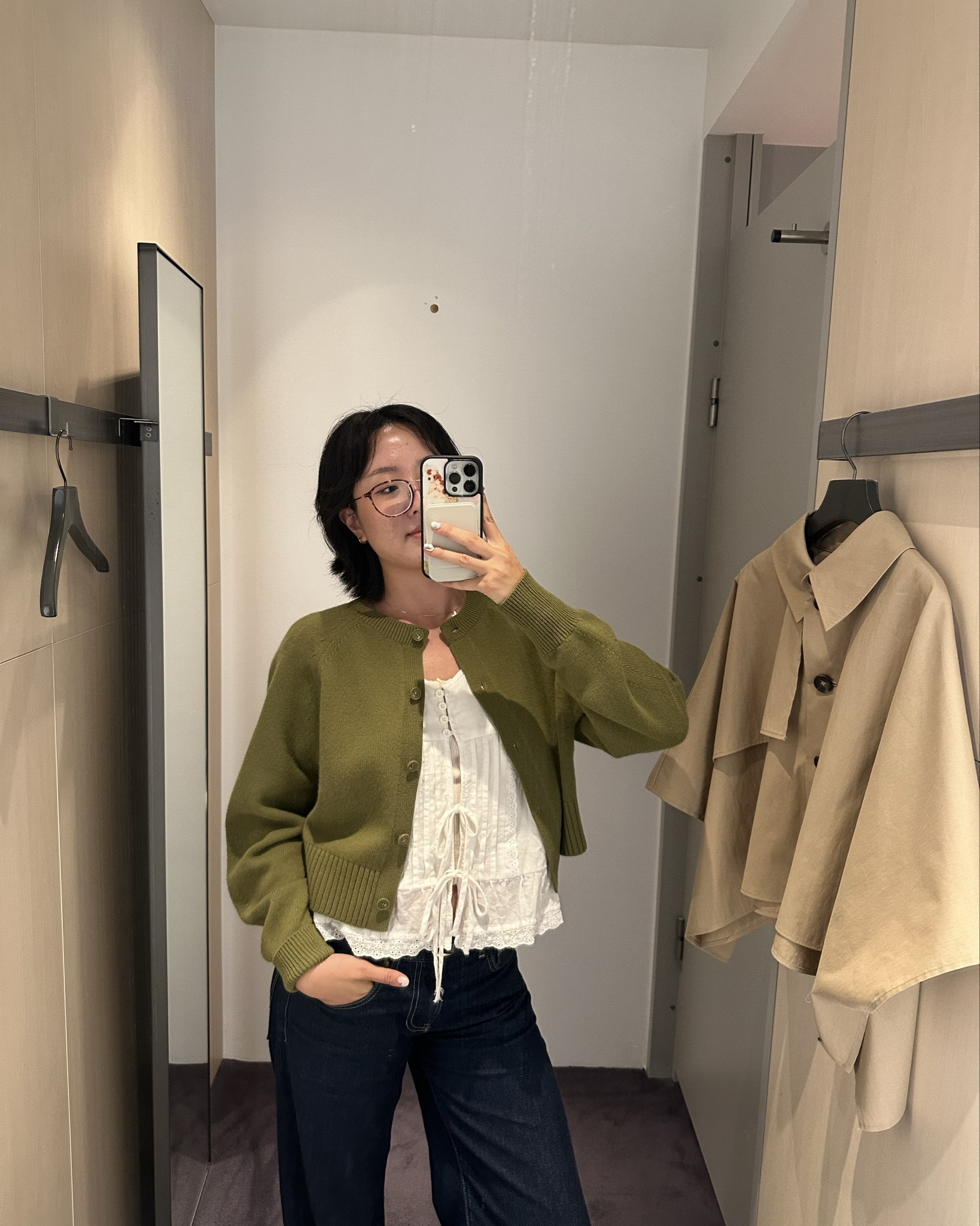 perfect matcha green cardigan 🍵 slightly cropped & boxy, one of my all time faves! wearing size S 

#LTKSeasonal #LTKSpringSale