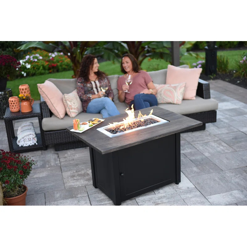 24.8'' H x 28'' W Steel Propane Outdoor Fire Pit | Wayfair North America