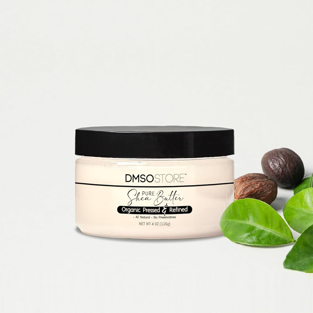 DMSOSTORE Refined Shea Butter Unscented 4 oz \u2013 100% Pure African Shea Butter for Hair & Dry ... | Amazon (US)