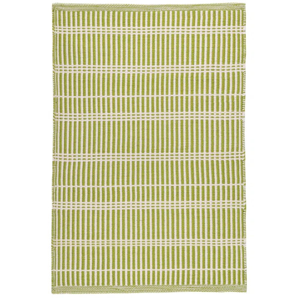 Marlo Flatweave Striped Area Rug in Sprout | Wayfair North America