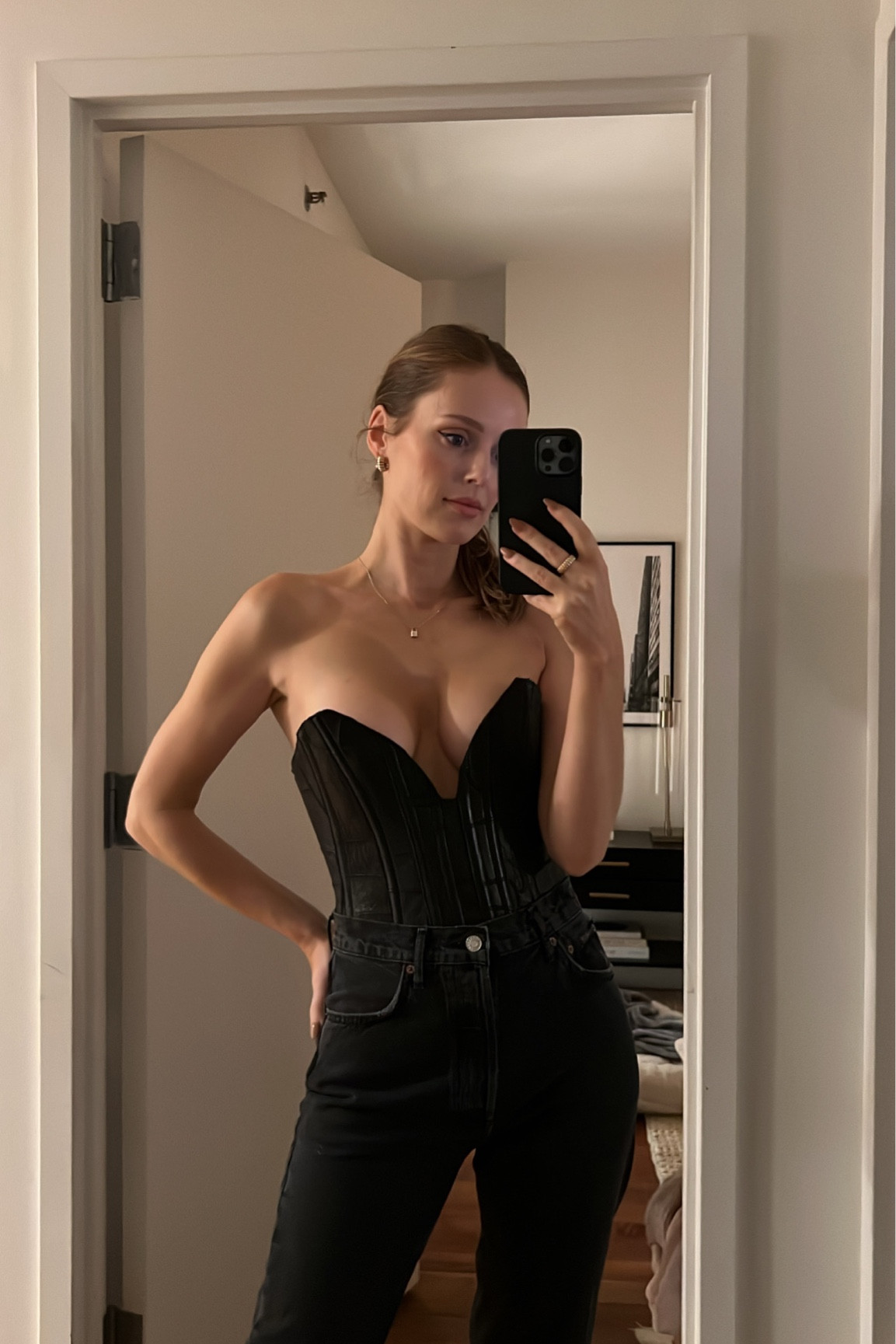 Leather bustier top - I’m wearing a small 