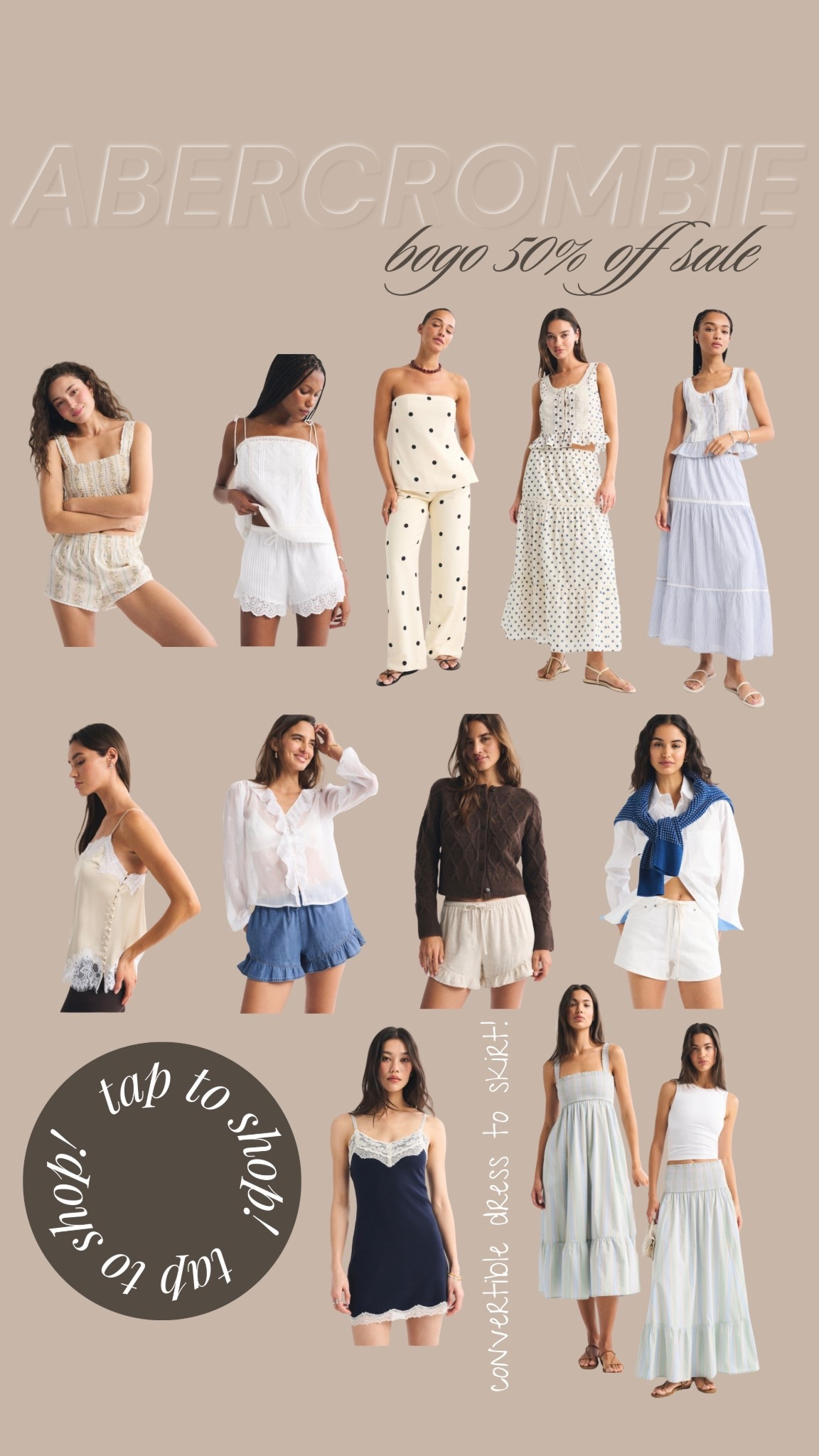 My favorites fro Abercrombie are BOGO 50% off now until tomorrow!


Lace sets, ruffle shorts, linen sets, polka dot set, eyelet shorts, summer dress, lace trim, spring dress

#LTKSaleAlert