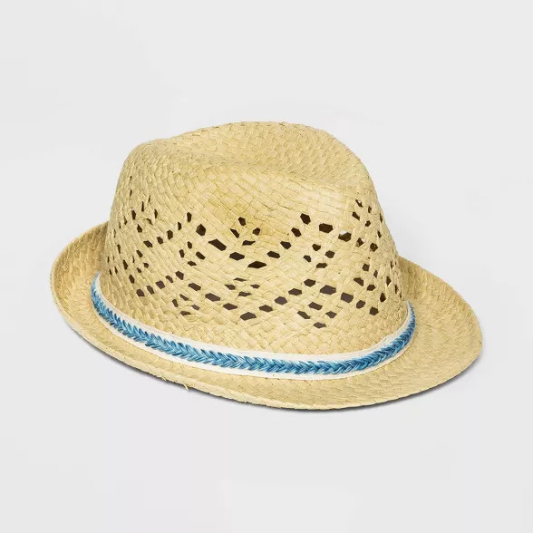 Boys' Woven Tape Straw Hat - Cat & Jack™ Yellow One Size | Target