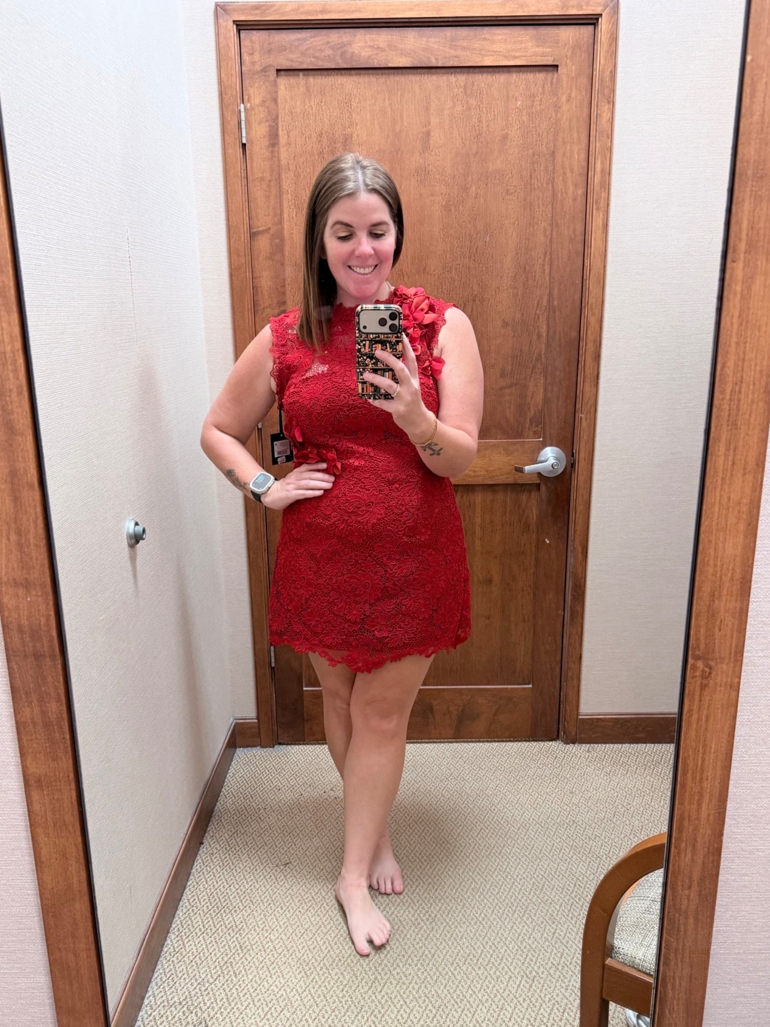 This is truly love in a red dress! ♥️♥️ The dress is by Muse by Marchesa and it is a 10/10! I saw it on the mannequin and knew I needed to try it on! The dress runs TTS and is currently on sale! 

#LTKOver40 #LTKSaleAlert #LTKootd