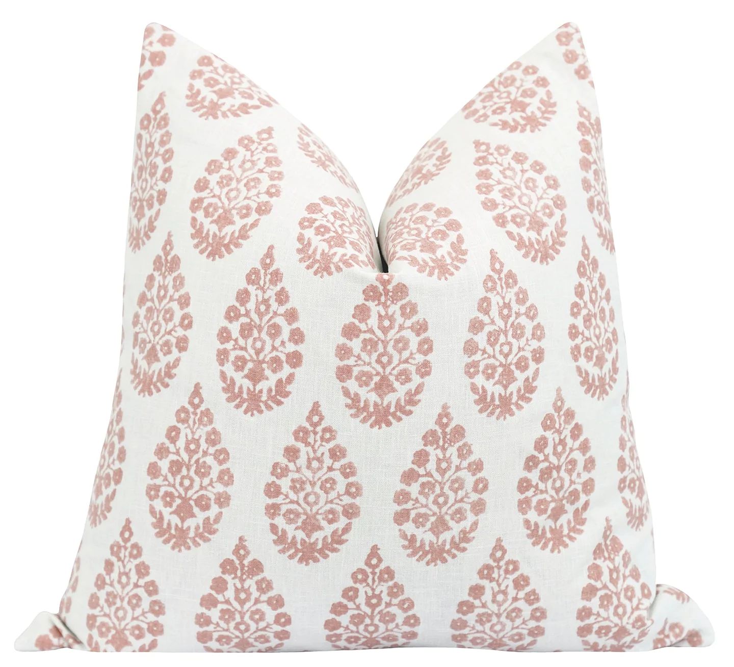 Macon Blush Floral Medallion Pillow | Land of Pillows