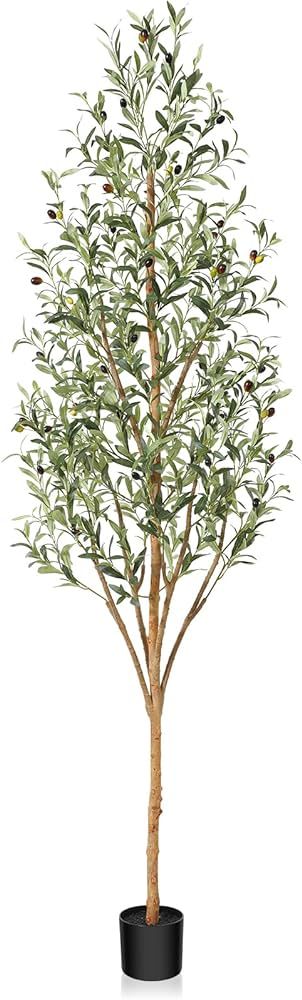OAKRED Artificial Olive Tree 7ft, Thick Faux Olive Tree for Indoor with Natural Wood Trunk and Li... | Amazon (CA)