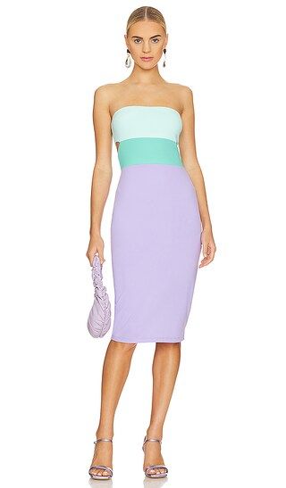 Colorblocked Tube Dress | Revolve Clothing (Global)