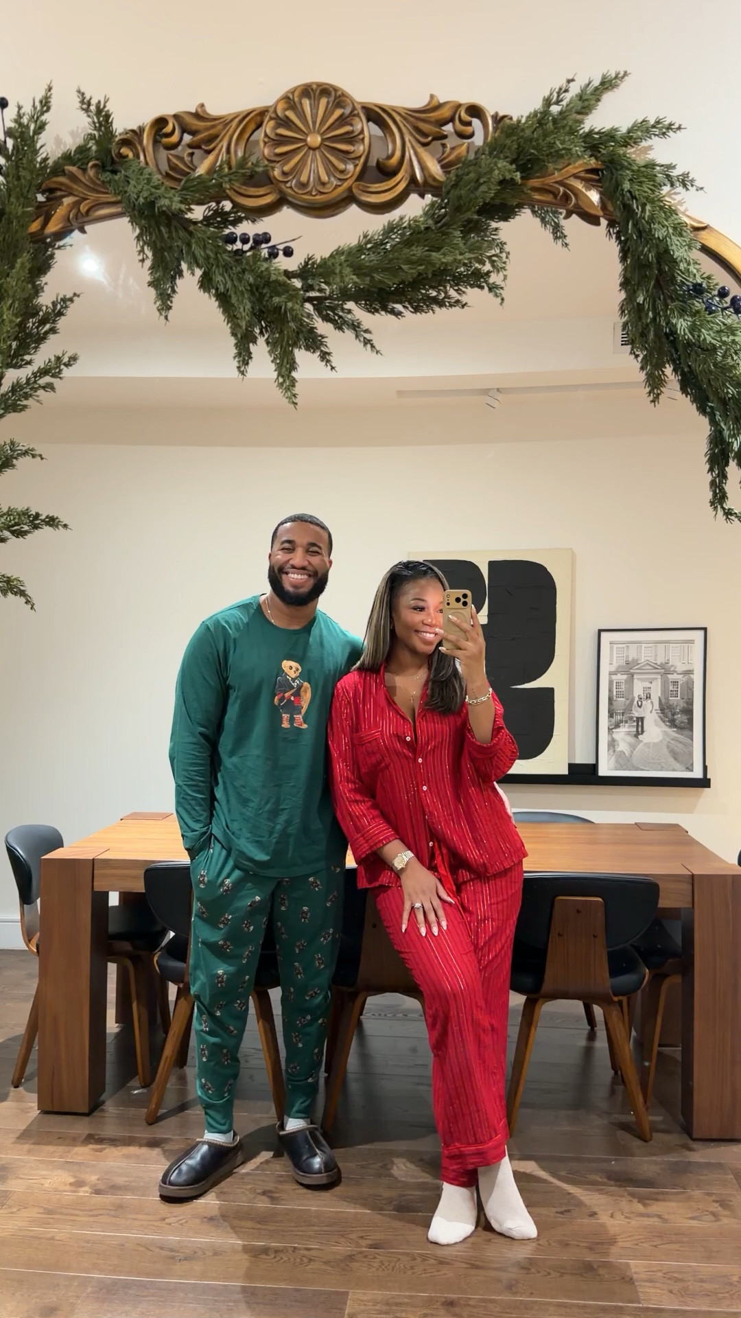 His & Hers Christmas pajamas!!! Both on sale 🥰🤩🎅🤍 husband wears a XL I wear XL long! 

#LTKSaleAlert #LTKHoliday