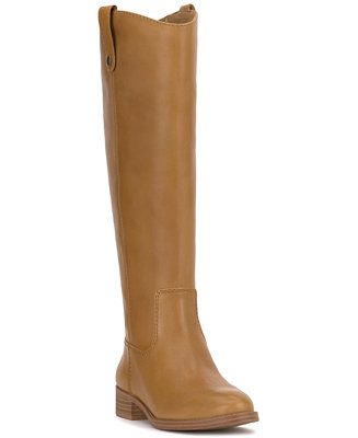 I.N.C. International Concepts Fawne Riding Leather Boots, Created for Macy's, Regular, Wide Calf,... | Macy's