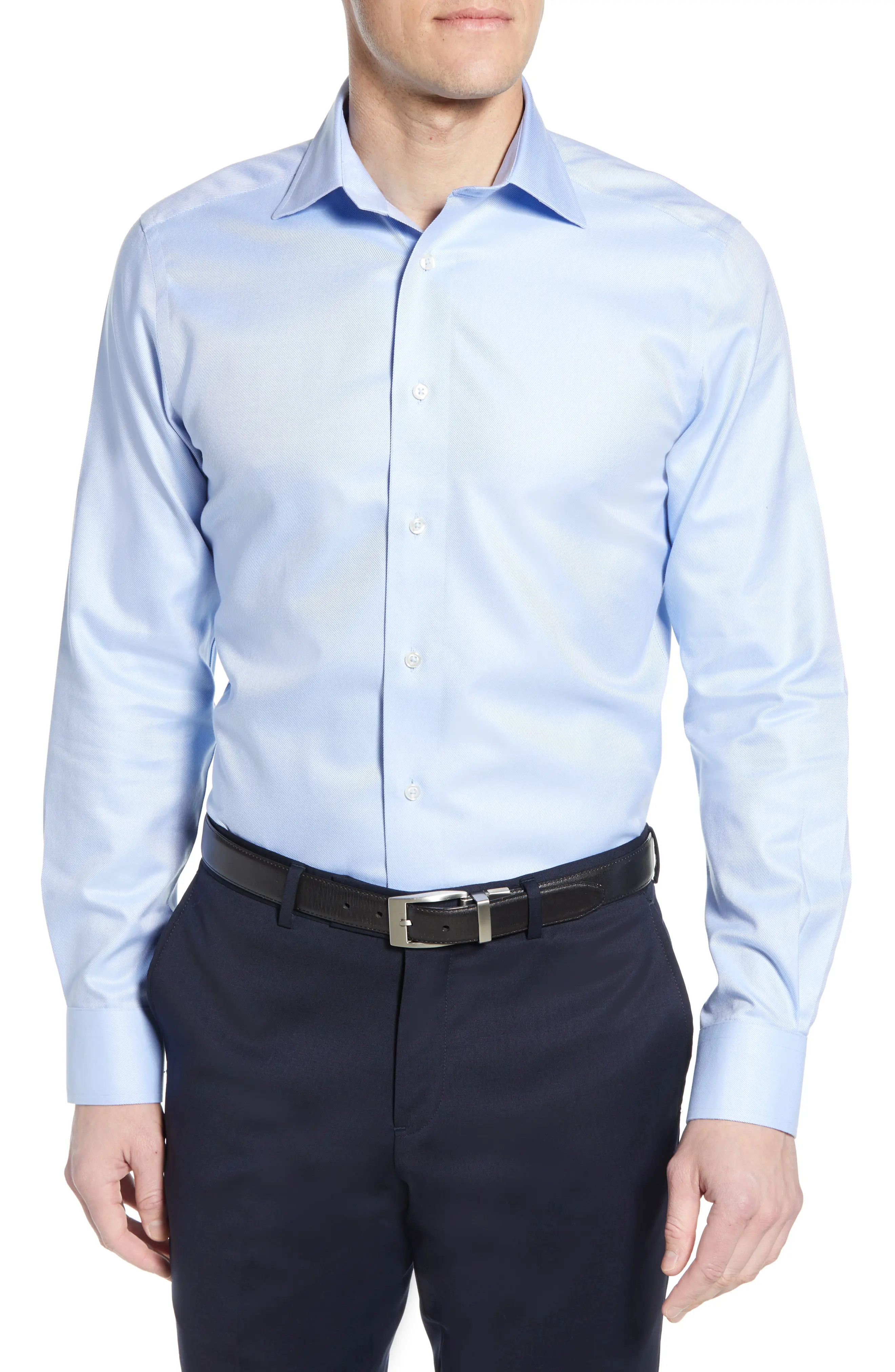 Luxury Non-Iron Trim Fit Solid Dress Shirt (Men) | Nordstrom | Nordstrom