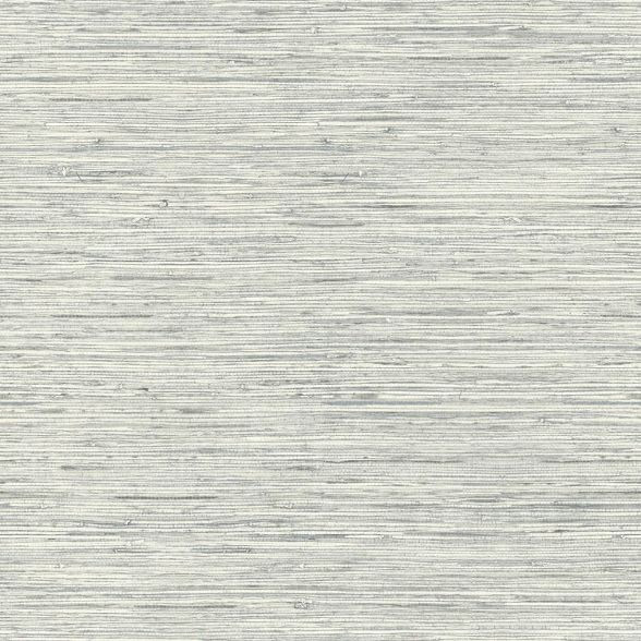 RoomMates Grasscloth Peel & Stick Wallpaper Gray | Target