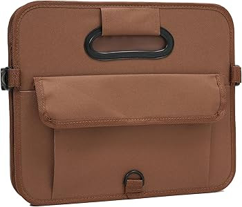 Car Trunk Organizer, Brown, Foldable, Non-slip, Adjustable, Multiple Compartments, 600D Oxford Cl... | Amazon (US)