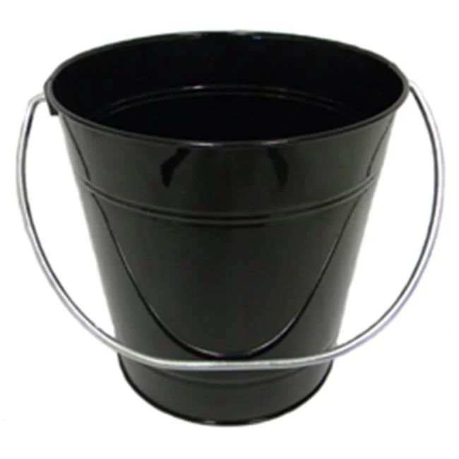 ITALIA 10449 4.3 x 4.3 In. Black Metal Bucket - 6 Pack - Walmart.com | Walmart (US)