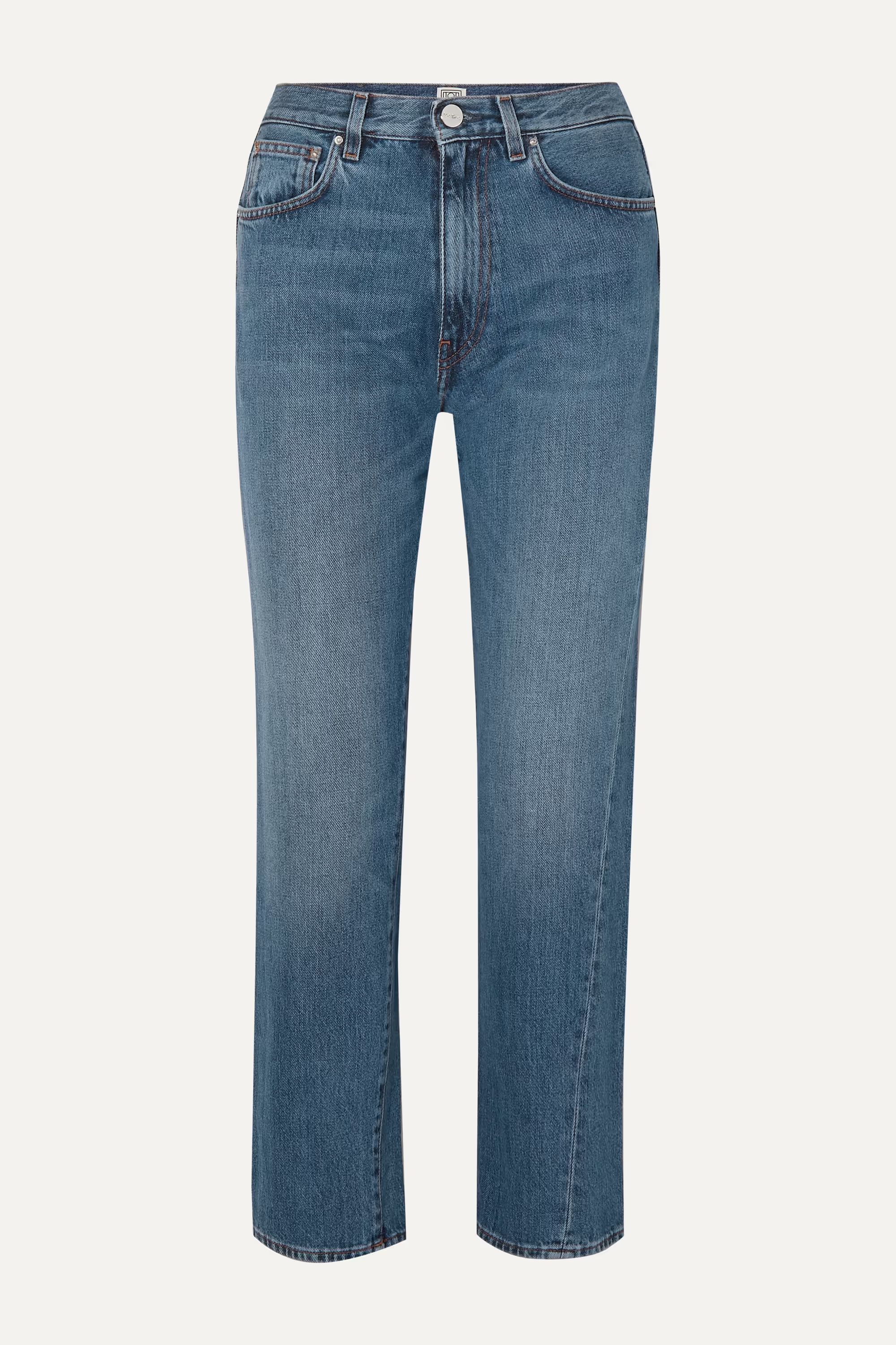 Cropped mid-rise straight-leg jeans | NET-A-PORTER (UK & EU)