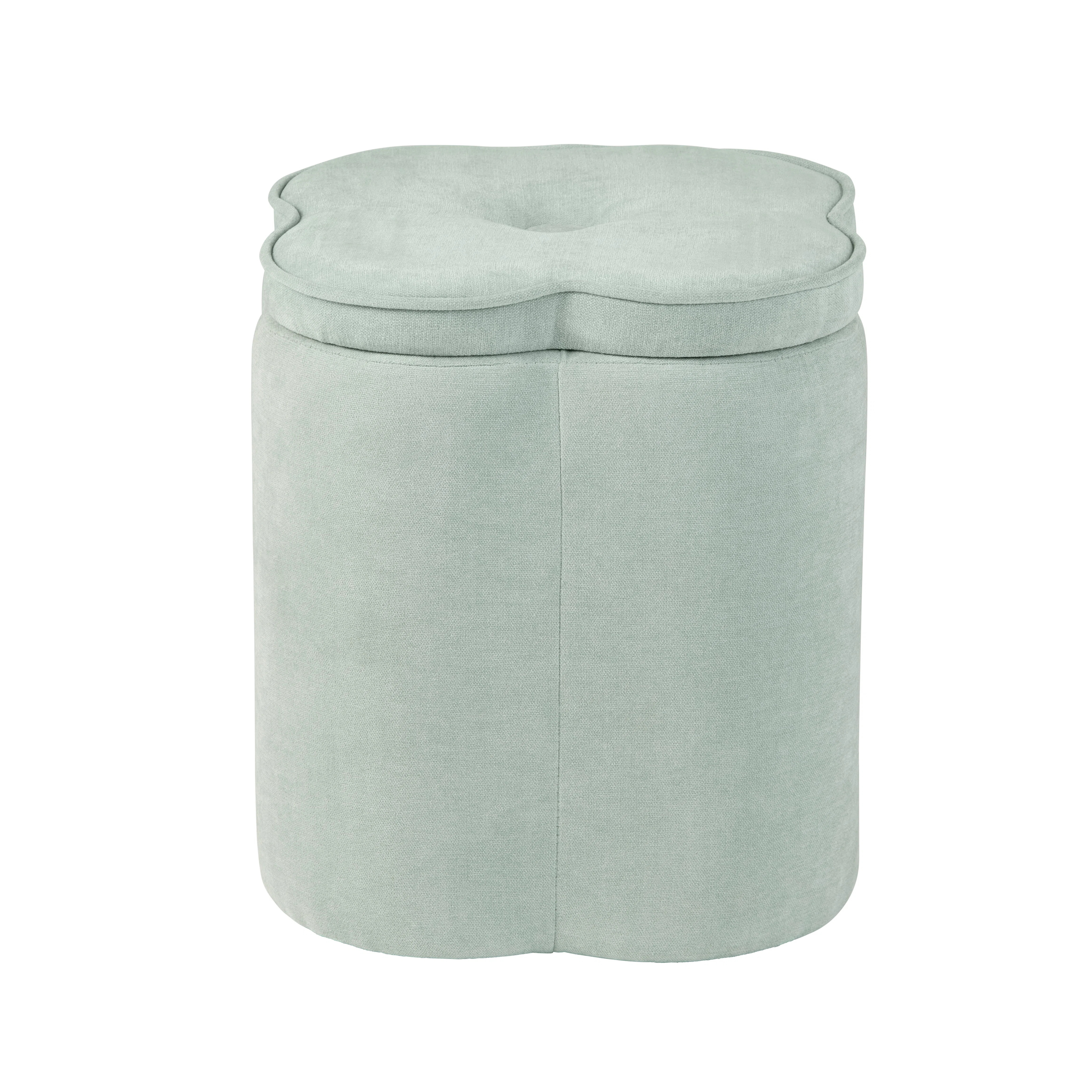 Mercer41 Chenille Flower Ottoman W/ Storage & Reviews | Wayfair | Wayfair North America