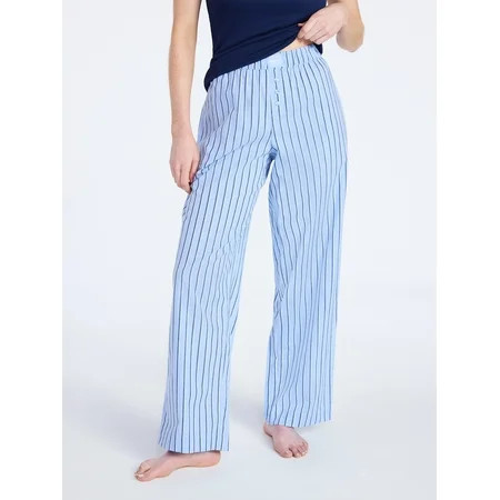 Joyspun Women s Poplin Sleep Pants 30 Inseam Sizes XS-3X | Walmart (US)