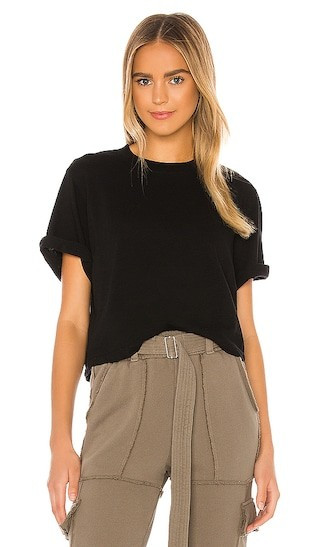 COTTON CITIZEN Tokyo Crop Tee in Black. - size XS | Revolve Clothing (Global)