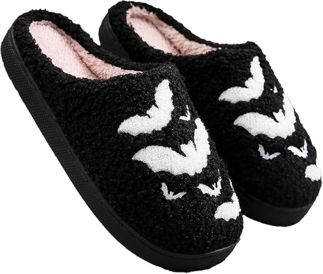 Cute Slippers for Women Halloween Fun Cute Holiday House Shoes Fluffy Warm Slipper Gifts for Adul... | Amazon (US)