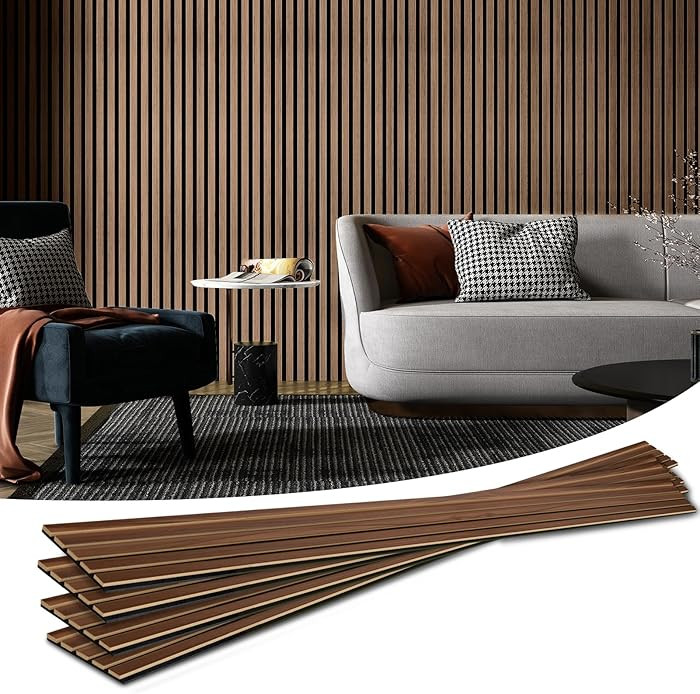 Art3d 4-Piece Wood Slat Acoustic Panels for Stylish Decor and Noise Reduction, 3D Textured Panel ... | Amazon (CA)
