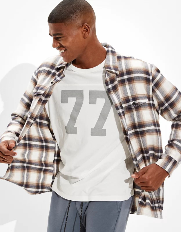 AE Cozy Cabin Flannel | American Eagle Outfitters (US & CA)