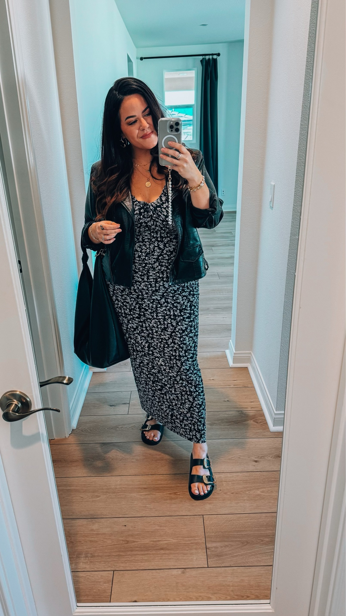 Dress - Sandals Anine Bing - Black Purse - Spring - Jacket 

#LTKmidsize #LTKSeasonal #LTKstyletip