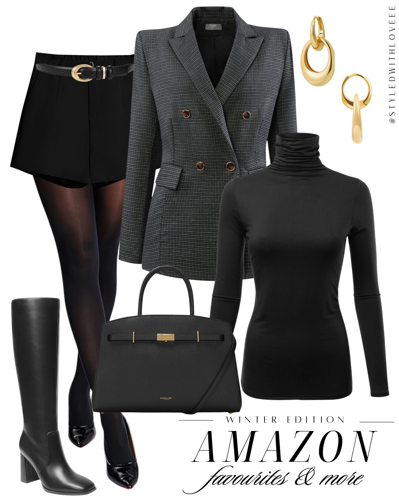 Chic. Sharp. Amazon. 🖤✨
This winter outfit is giving quiet luxury without the price tag — tailored blazer, sleek turtleneck, statement boots, and gold details you’ll wear on repeat.

Tap to shop the full look and save this for your next elevated winter fit 🔥 

 #LTKHoliday #LTKootd #LTKSeasonal