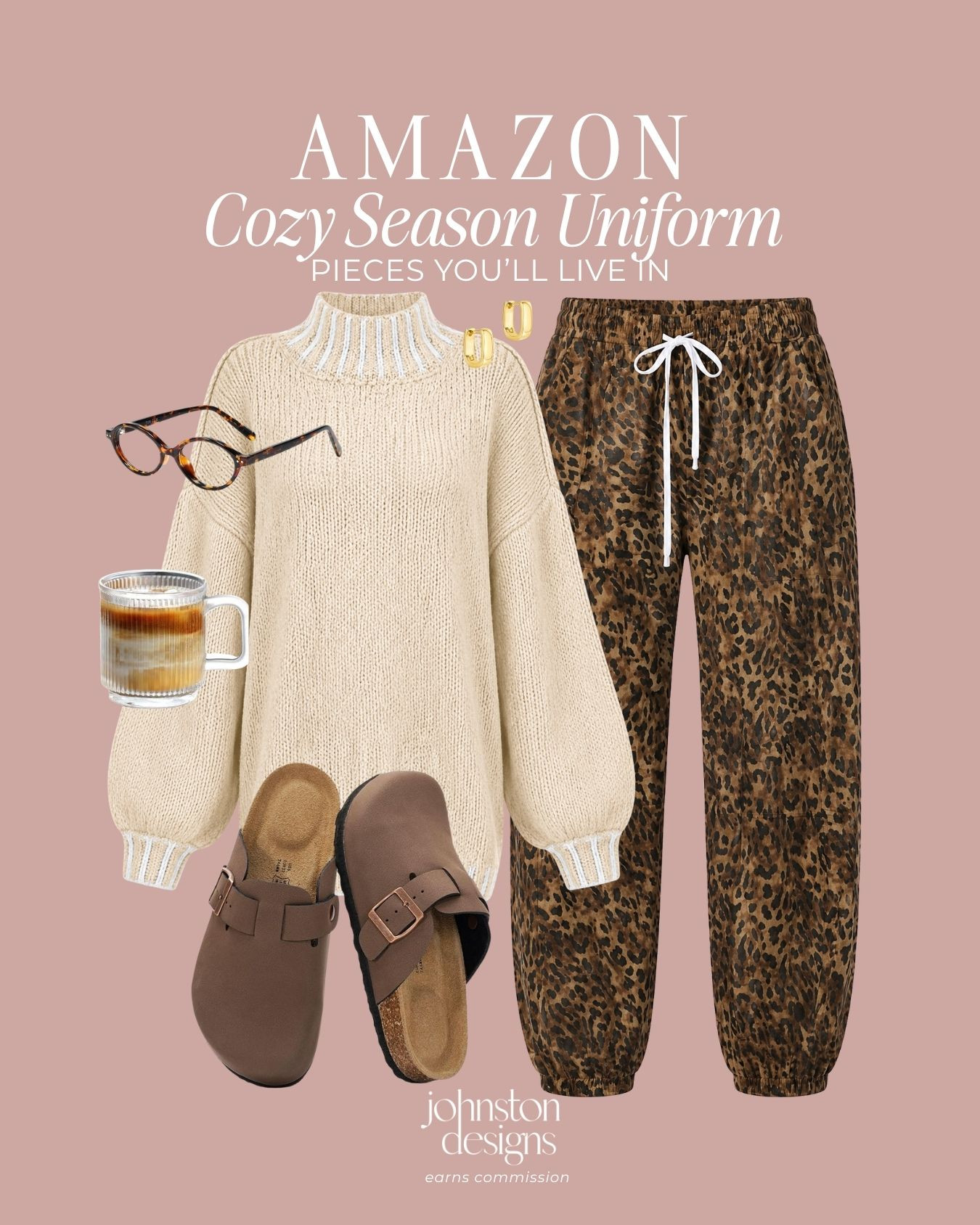 Your cozy-season uniform just entered the chat. 🤎 Pair an oversized cream sweater with leopard joggers and buckle clogs for the perfect outfit to wear while working from home, running errands or relaxing on the weekend.

Amazon cozy outfit, leopard jogger outfit, oversized sweater style, casual fall fashion, work-from-home outfit, affordable Amazon finds, cozy errands outfit, fall lounge style

#amazonfashion #amazonfinds #cozyoutfit #leopardprint #fallstyle #casualoutfit #affordablefashion #cozyseason #amazonstyle
 

 #LTKootd #LTKSeasonal