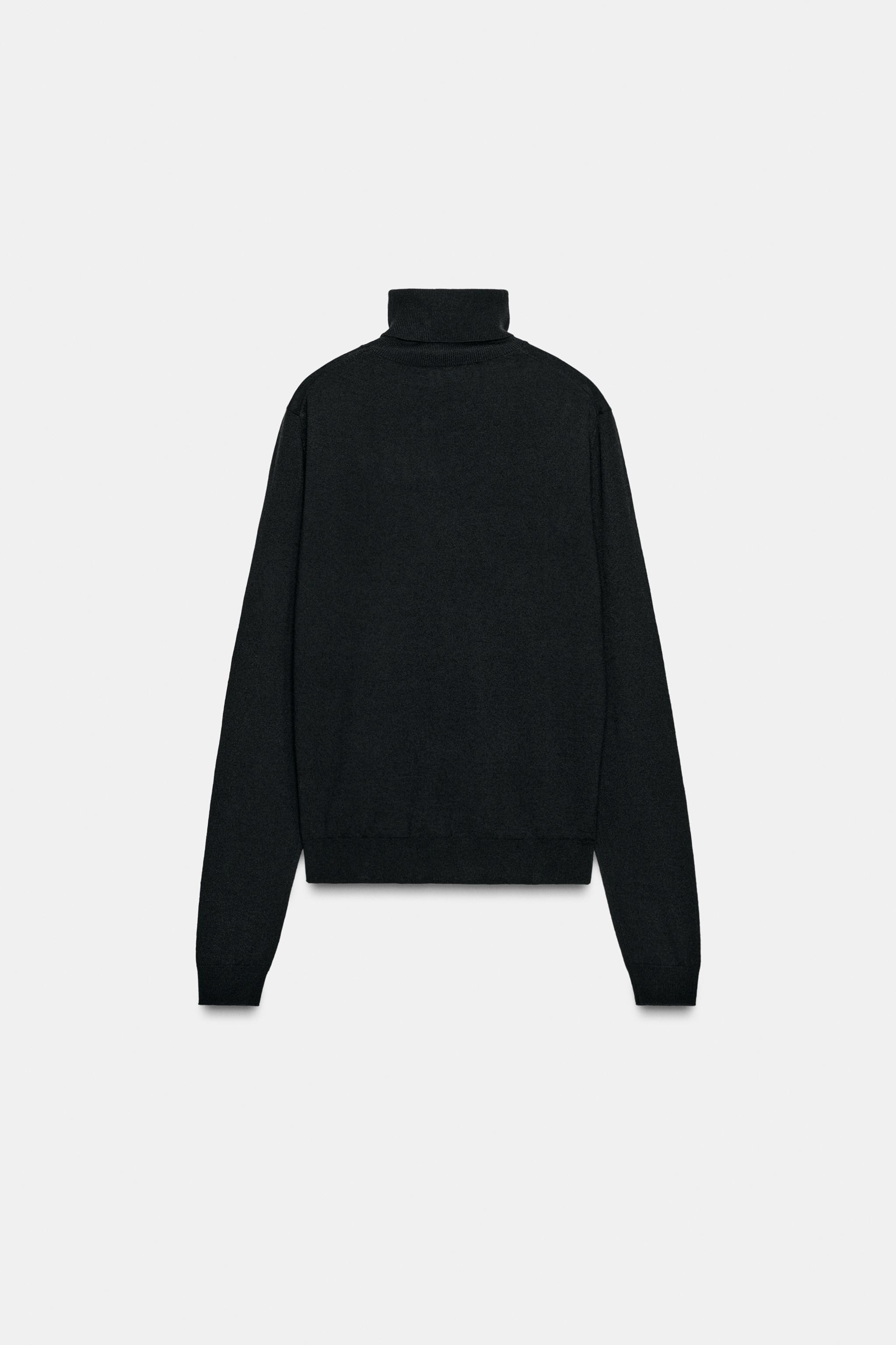 WOOL BLEND HIGH-NECK JUMPER | Zara US