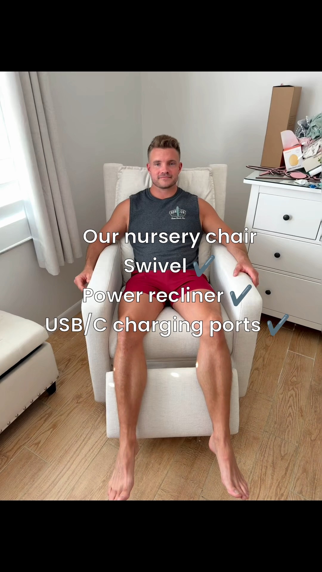 Nursery chair.
Power recliner. Nursery decor

#LTKBump #LTKBaby #LTKmomlife