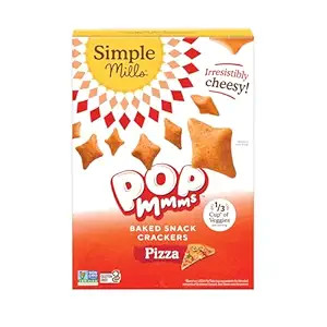 Simple Mills Pop Mmms Pizza Baked Snack Crackers, Gluten Free, 4 Ounce (Pack of 1) | Amazon (US)