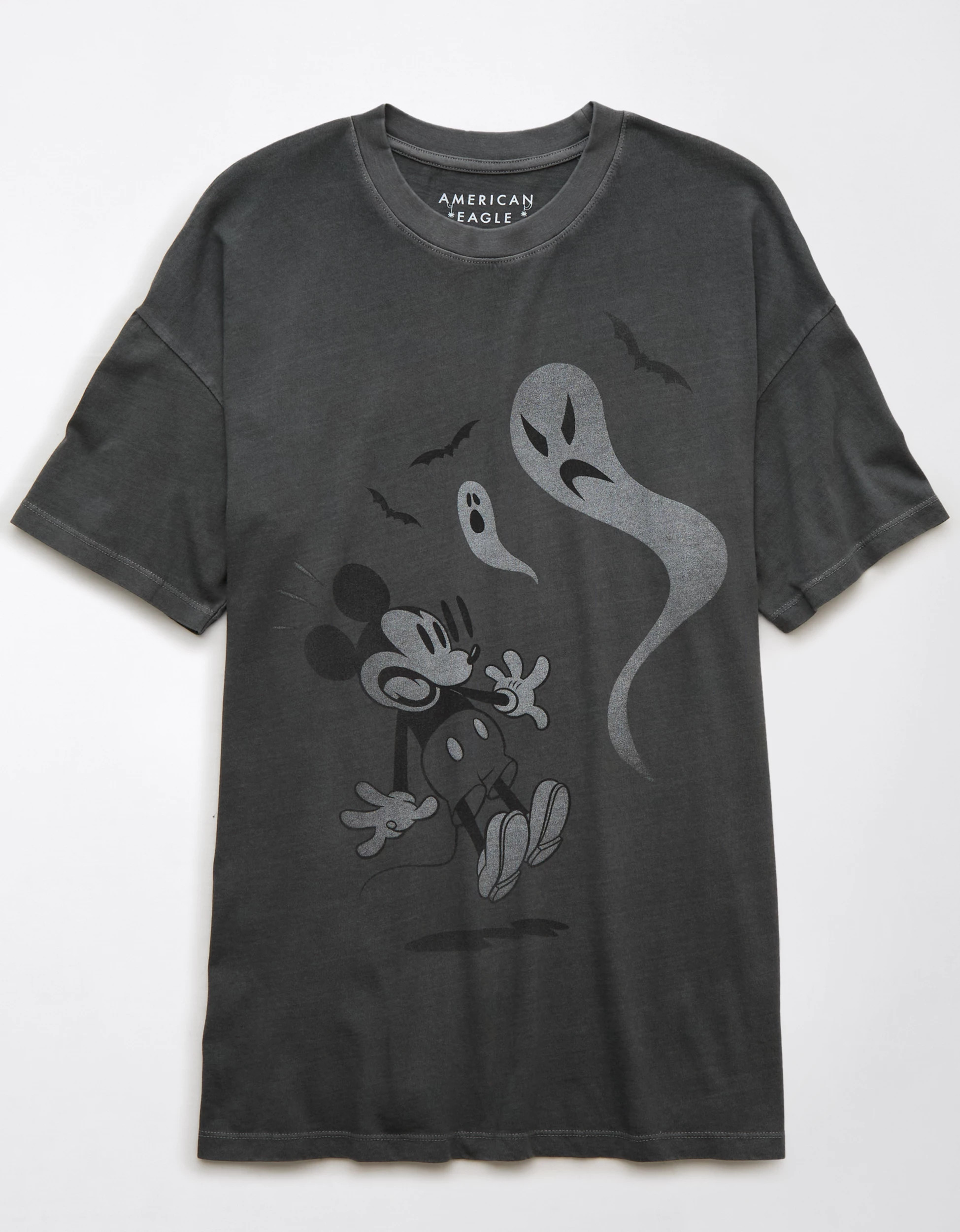 AE Mickey Mouse Halloween Oversized Graphic T-Shirt | American Eagle Outfitters (US & CA)