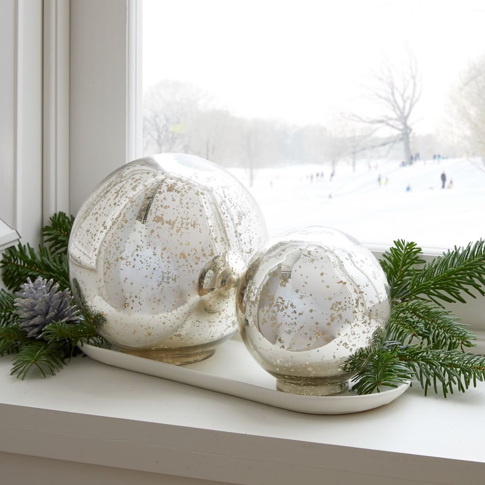Light Up Mercury Glass Globe | West Elm (US)