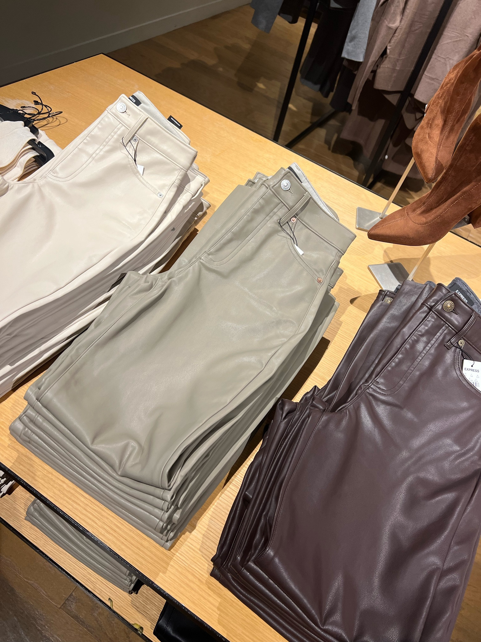 Faux leather pants 40% off 
I always size down for Express 

Fall outfits
Date night outfits 
Faux leather bodysuit 
Express sale 
Workwear 

#LTKSeasonal #LTKunder100 #LTKsalealert